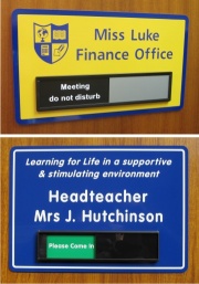 School Sliding Door Signs